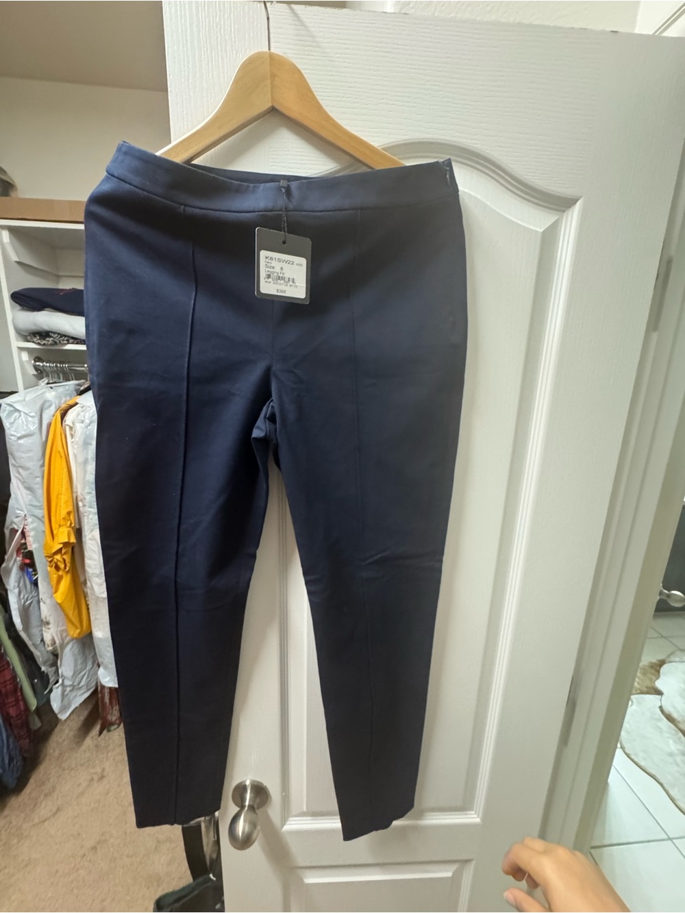 Navy Tailored Ankle Pants - Classic Workwear